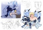  &lt;3 2_horns 5_fingers absurd_res arm_support big_penis blonde_hair blue_body blue_eyes blue_fur blue_horn blue_mane blue_pubes bodily_fluids breasts butt claws colored colored_sketch cum cum_on_breasts cum_on_butt cum_on_ground cumshot dialogue doggystyle drooling duo ejaculation english_text exposed_breasts fecharis female female_on_humanoid fingers forward_arm_support from_behind_position fur genital_fluids genitals genshin_impact group hair hi_res hilichurl horn human human_on_humanoid humanoid interspecies larger_humanoid larger_male lavendersparrow_(artist) lumine_(genshin_impact) male male/female male_on_humanoid mammal mane mihoyo mitachurl nipples nude penis pubes pussy saliva saliva_on_back sex side_boob simple_background size_difference sketch smaller_female smaller_human text thigh_sex toe_claws undressing_partner 