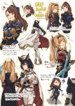  ! 3girls :d :o ;d animal_ears armor beatrix_(granblue_fantasy) bird black_cape black_hair blonde_hair breastplate breasts brown_hair cape cleavage earrings erune from_behind granblue_fantasy hat high_heels highres hip_vent holding holding_polearm holding_weapon ilsa_(granblue_fantasy) jewelry looking_at_viewer multiple_girls o3o one_eye_closed pauldrons penguin pointing pointing_at_self polearm ponytail shimatani_azu shoulder_armor smile twintails weapon white_cape zeta_(granblue_fantasy) 