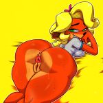  5tflldartist5 activision anthro anus butt coco_bandicoot crash_bandicoot_(series) curvy_figure female fur genitals hi_res puffy_anus pussy solo thick_thighs voluptuous wide_hips 