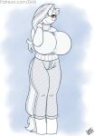  anthro big_breasts breasts clothing digital_media_(artwork) drxii equid equine eyewear female glasses hi_res horn horse huge_breasts looking_at_viewer mammal pony solo sweater topwear unicorn 