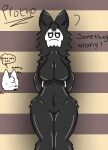  anthro bodily_fluids breast_milking breasts changed_(video_game) female genitals hi_res lactating lin_(changed) mask puro_(changed) pussy skull_mask solo 