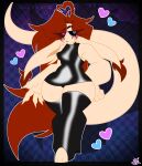  &lt;3 absurd_res alissa_(alissa_the_artist) alissa_the_artist animal_humanoid artist_name black_clothing black_dress blue_eyes blue_mouth blush breasts brown_hair claws clothed clothing dragon dragon_humanoid dress ear_tuft eyebrows eyeliner fan_character female hair heterochromia hi_res humanoid legwear long_ears long_hair long_tail makeup pose purple_eyes raised_eyebrow shadow shape_shifter sharp_claws signature simple_background small_breasts solo tail thick_thighs thigh_highs tuft wide_hips 