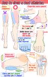  commentary english_commentary english_text feet foot_focus guide highres how_to multiple_views original simple_background white_background yoshimura_takuya 
