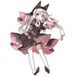  1girl animal_ear_headwear animal_ears belt belt_pouch black_dress boots cat_ears cat_tail colored_shoe_soles cross cross-shaped_pupils crossed_arms dress fang finger_on_trigger fingernails full_body girls&#039;_frontline gun h&amp;k_p7 habit hair_between_eyes handgun high_heel_boots high_heels holding holding_gun holding_weapon light_blush long_hair long_sleeves looking_at_viewer nun official_art open_mouth p7_(girls&#039;_frontline) pouch puffy_long_sleeves puffy_sleeves purple_eyes saru shoe_soles simple_background smile solo symbol-shaped_pupils tail teeth thigh_boots thigh_pouch thigh_strap transparent_background upper_teeth_only weapon white_footwear white_hair 