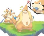  anthro brother_(lore) brothers_(lore) buizel duo floatzel generation_4_pokemon gesture happy_expression holding_object hose looking_at_another looking_back male nintendo norsu327 pawpads pokemon pokemon_(species) raised_leg sibling_(lore) smile standing surprise waving 