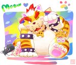  &lt;3 ambiguous_gender angry_eyes animate_inanimate anthro armless barefoot bell bell_collar big_feet big_hands black_body black_ears black_eyebrows black_eyes black_nose black_tail blue_background blue_shell blush border bowser bracelet brown_body brown_fur bullet bullet_bill cat_bullet_bill cat_goomba claws collar domestic_cat earless eyebrows eyes_closed fangs featureless_crotch feet felid feline felis fur glistening glistening_eyes glistening_nose glistening_tongue green_background group happy hi_res hybrid jewelry koopa lates legless looking_at_viewer male mammal mario_bros meowser motion_lines mouthless multicolored_body multicolored_ears multicolored_fur multicolored_tail nintendo noseless nude on_ground on_leg one_eye_closed open_mouth orange_background overweight overweight_anthro overweight_male pawpads paws pink_ears pink_pawpads pink_paws pink_tongue pose purple_background rainbow_background raised_eyebrows red_background red_eyebrows red_eyes red_tongue scalie sharp_teeth shell short_tail simple_background sitting sitting_on_ground sitting_on_leg size_difference smile smiling_at_viewer spiked_bracelet spiked_shell spikes spikes_(anatomy) spread_legs spreading super_bell super_mario_3d_world tail teeth toe_claws tongue trio white_background white_body white_border white_ears white_fur white_tail yellow_background yellow_body yellow_fur 