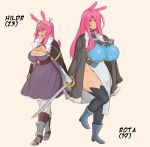  animal_humanoid blue_eyes blush breasts equid equid_humanoid equine equine_humanoid female gaikiken hair hair_over_eye hi_res humanoid mammal mammal_humanoid one_eye_obstructed open_mouth pink_hair solo 