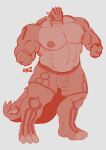 abs absurd_res anthro biceps claws digital_drawing_(artwork) digital_media_(artwork) digital_painting_(artwork) fangs flexing generation_3_pokemon groudon hi_res legendary_pokemon luxiayk male male/male muscular nintendo nipples pecs pokemon pokemon_(species) red_body red_eyes reptile scalie simple_background solo teeth white_background 