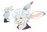  anthro anthrofied astarion_(baldur&#039;s_gate) baldur&#039;s_gate faintsun fangs fur hair hi_res lagomorph leporid male mammal rabbit red_eyes smile solo teeth vampire white_body white_fur white_hair 