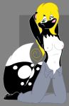  blonde_hair clothed clothing female hair mammal mephitid skunk tabbiewolf thoe_(tabbiewolf) topless 