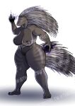  absurd_res big_breasts big_butt breasts butt female hi_res humanoid mammal porcupine rodent solo thatmizuu 