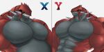  abs anthro belly biceps black_body digital_drawing_(artwork) digital_media_(artwork) digital_painting_(artwork) fangs flammars generation_3_pokemon groudon hi_res legendary_pokemon male male/male musclegut muscular nintendo pecs pokemon pokemon_(species) red_body reptile scalie solo teeth yellow_eyes yongdasom 