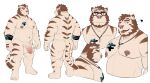  &lt;3 2021 anthro arm_tattoo arm_tuft balls beard belly biceps brown_hair brown_stripes butt chest_tattoo chubby_anthro chubby_male cjk_character claws ear_piercing ear_ring elbow_tuft eyewear facial_hair facial_piercing felid finger_claws foreskin front_view fur genitals glasses grey_eyes hair hi_res humanoid_genitalia humanoid_penis jewelry looking_at_viewer male mammal model_sheet navel necklace nipple_piercing nipple_ring nipples nose_piercing nose_ring nude pantherine pecs penis piercing rear_view ring_piercing septum_piercing septum_ring side_view simple_background solo standing striped_body striped_fur stripes taika_(nekoritaika) takahirosi tan_body tan_fur tattoo tiger toe_claws tongue tongue_out tuft vein veiny_penis white_background 