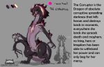  ambiguous_gender dragon hi_res simple_background size_difference sketch_page solo text the_corruptor_(ze_blackball.d) ze_blackball.d 