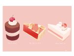  border cake cat chai_(drawingchisanne) cherry cherry_pie commentary_request food food_focus fruit no_humans original pink_background signature sitting_on_food still_life undersized_animal whipped_cream white_border 