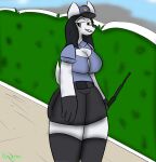  anthro female hi_res officer_pai_(miso_souperstar) solo wetkarma 