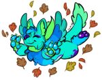  3_toes alpha_channel anthro blue_body circle_eyebrows dragon eyebrows eyes_closed feathered_wings feathers feet mane solo symrea toes wings 