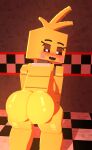  2023 3d_(artwork) animatronic avian big_breasts big_butt bird blonde_hair blush breasts butt butt_focus chicken coresvoid digital_media_(artwork) female five_nights_at_freddy&#039;s five_nights_at_freddy&#039;s_2 galliform gallus_(genus) genitals hair hi_res looking_at_viewer machine microsoft mine-imator minecraft mojang nude open_mouth phasianid pussy robot scottgames sharp_teeth simple_background smile smooth_skin solo teeth thick_thighs tongue toy_chica_(fnaf) xbox_game_studios yellow_body 