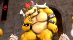  angry anthro bowser chair cobaltapple cross-popping_vein digital_media_(artwork) eyewear furniture goomba group hi_res horn human koopa lakitu male mammal mario_bros musclegut muscular nintendo princess_peach reptile scalie shell sitting spikes steam_from_nostrils throne 