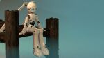  absurd_res android blue_eyes bull3t disney drossel_von_flugel_(fireball) female fireball_(disney) hi_res humanoid machine robot robot_humanoid sitting solo white_body 