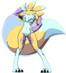  absurd_res ando anthro bandai_namco canid canine digimon digimon_(species) female hi_res mammal renamon solo solo_focus 