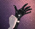  anthro anthrofied black_latex close-up clothing earth_pony equid equine friendship_is_magic gloves handwear hasbro hi_res horse latex latex_gloves latex_skinsuit mammal my_little_pony octavia_(mlp) pony skinsuit solo sparkles tight_clothing transfaled_(fwexz) 