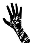  2015 2_horns 3_claws 3_fingers 5_fingers ambiguous_gender arm_tattoo black_and_white cheek_tuft clawed_fingers claws digital_drawing_(artwork) digital_media_(artwork) dorsal_ridge dragon eastern_dragon facial_hair facial_tuft feral fingers hand_focus hi_res horn human living_tattoo long_body mammal monochrome mustache restricted_palette scales scp-021 scp_foundation serpentine silhouette simple_background solo sunnyclockwork tattoo tuft white_background 
