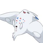  1:1 after_sex bodily_fluids censored cum cum_in_pussy cum_inside female feral gantan generation_4_pokemon genital_fluids nintendo pokemon pokemon_(species) solo spiral_eyes togekiss 