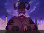  behemoth_(ff) big_breasts big_butt big_female_small_male breasts butt capcom capybara caviid dominant dominant_female dominatrix duo felid female final_fantasy hi_res male male/female mammal monster monster_hunter pantherine panthra78 rodent satisfied_look square_enix 