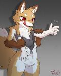  2020 acky05 animate_inanimate anthro brown_body brown_fur canid canine clothed clothing costume duo fox fur fursuit hi_res hollow_body human kemono living_clothing living_fursuit male mammal open_mouth red_eyes simple_background tail takeover tongue tongue_out zipper 