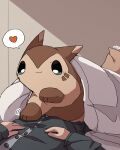  &lt;3 2023 4:5 absurd_res anthro bedding biped blanket brown_body brown_fur duo feral fur furret generation_2_pokemon hi_res human humanoid_hands ke_mo_suke kemono lying mammal nintendo pokemon pokemon_(species) 