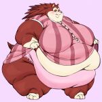  2023 animal_crossing anthro belly_overhang big_breasts blush breast_outline breasts brown_body chubby_cheeks clothed clothing clothing_lift double_chin dress dress_lift eulipotyphlan fat_rolls female full-length_portrait hair hedgehog hi_res huge_belly huge_breasts huge_thighs looking_at_viewer love_handles mammal morbidly_obese morbidly_obese_female narrowed_eyes navel nintendo obese obese_female overweight overweight_female panties pink_clothing portrait sable_able simple_background smile solo spiky_hair standing thick_arms thick_thighs underwear wide_hips wiishyishii 