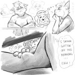  absurd_res anthro aroused asriel_dreemurr asriel_dreemurr_(god_form) bottomwear bovid bulge caprine clothed clothing cute_fangs denim denim_bottomwear denim_clothing domestic_cat felid feline felis fully_clothed goat hi_res horn jeans kapri lecture lecture_hall low-angle_view male mammal pants sketch solo thought_bubble undertale undertale_(series) 