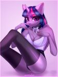  anthro bow_ribbon equid equine female friendship_is_magic hand_on_face hasbro horn mammal minchyseok my_little_pony simple_background solo twilight_sparkle_(mlp) winged_unicorn wings 