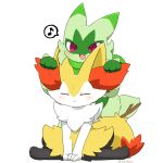  1:1 2023 2d_animation 3_fingers 3_toes ambiguous_gender animated anthro arm_tuft biped black_body black_fur black_legs black_nose black_pupils blush blush_lines braixen canid claws cute_fangs daww digital_media_(artwork) dipstick_ears dipstick_tail duo eyes_closed facial_markings facial_tuft feet felid finger_claws fingers floragato frame_by_frame fur generation_6_pokemon generation_9_pokemon gloves_(marking) green_body green_fur green_markings handpaw happy head_markings hindpaw hip_tuft inner_ear_fluff long_ears loop mammal markings monotone_body monotone_fur multicolored_body multicolored_ears multicolored_fur musical_note nintendo nude open_mouth open_smile pawpads paws pictographics pink_pawpads pokemon pokemon_(species) pupils red_eyes red_inner_ear_fluff red_markings shaded short_playtime shoulder_tuft simple_background simple_shading sitting small_nose smile speech_bubble stick stick_in_tail tail tail_markings tail_motion toes tontaro tuft white_arms white_background white_body white_claws white_fur wrist_tuft yellow_body yellow_fur 
