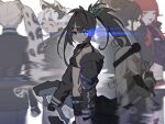  6+girls adelaide_(brs_fragment) aelnesse_(brs_fragment) ahoge animal_ears averil_(brs_fragment) black_bra black_hair black_jacket black_rock_shooter black_rock_shooter_fragment black_shorts blue_eyes bra brown_eyes brown_hair burakku_rokkushuutaa_f constance_(brs_fragment) dark-skinned_female dark_skin elishka_(black_rock_shooter) eyewear_on_head facial_tattoo flaming_eye green_eyes grey_hair hair_between_eyes hair_ornament hairclip highres holding holding_weapon hood hooded_jacket jacket long_hair long_pointy_ears midriff mismatched_pupils multiple_girls pointy_ears red_hair short_eyebrows shorts sidelocks star-shaped_pupils star_(symbol) symbol-shaped_pupils tattoo thick_eyebrows twintails underwear uneven_twintails weapon wilma_(brs_fragment) 