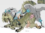  absurd_res anal anal_penetration axel_(seferen) balls dragon duo felkin feral fur genitals hi_res male male/male on_top penetration penis sex sssmazkaa tongue 