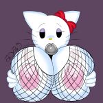  animal_humanoid big_breasts breasts clothing domestic_cat duo erection felid feline felis female genitals hello_kitty_(character) hello_kitty_(series) hi_res humanoid mammal mitsumichi nipples nude penis sanrio sex 