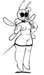  anthro arthropod breasts clothing creator_ant dipteran female genitals hi_res insect legwear legwear_only mosquito mostly_nude navel nipples nude pussy solo stockings stockings_only wings 