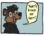  anthro bear comic_panel dialogue draw_over english_text hi_res male mammal meme reaction_image shadyhouse solo speech_bubble text that&#039;s_kind_of_hot toby_bear_(shadyhouse) 