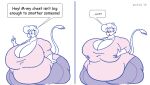 2016 anthro belly big_belly big_breasts big_butt blush bottomwear breasts butt clothing copyright_symbol digital_media_(artwork) english_text female gerbil hair hand_on_breast hi_res huge_breasts huge_thighs mammal murid obese obese_anthro obese_female open_mouth overweight overweight_anthro overweight_female pants rodent sandy_(satsumalord) satsumalord shirt sketch solo speech_bubble symbol text thick_thighs topwear 