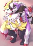  animal_genitalia animal_penis balls bodily_fluids braixen canine_genitalia canine_penis chastity_cage chastity_device collar_tag duo dusk_lycanroc feris_(ferislycan) generation_6_pokemon generation_7_pokemon genitals grey_(dgbraixen) hi_res holding_leash holding_object koyo_draka leash leash_and_collar lycanroc male male/male nintendo penis penis_on_butt pokemon pokemon_(species) saliva saliva_string 