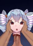  bronya_zaychik corpse drill_hair empty_eyes ero_guro guro head_only hetero highres honkai_(series) honkai_impact_3rd necrophilia non-web_source open_mouth personality_(iooiq) rape tongue tongue_out twin_drills 