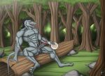  abs anthro balls biceps disney forest forest_background genitals hi_res kevindragon lizard male muscular muscular_anthro muscular_male nature nature_background nipples pecs penis plant reptile scalie septarian solo star_vs._the_forces_of_evil toffee_(svtfoe) tongue tongue_out tree vein veiny_penis 