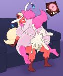  anthro bodily_fluids breasts butt cum diane_(lemendigogoat) eeveelution female flareon generation_1_pokemon generation_6_pokemon genital_fluids genitals hi_res lemendigogoat male nintendo pokemon pokemon_(species) pussy sex sylveon 