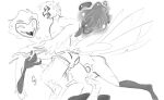  anthro assisted_masturbation avian bird bodily_fluids clothed clothing demon digital_media_(artwork) duo ejaculation erection feathers genitals hair helluva_boss magic male male/male masturbation monochrome open_mouth orgasm owl owl_demon penis simple_background sketch smile species_transformation stolas_(helluva_boss) tail transformation underwear underwear_only waitfurgodot white_background 