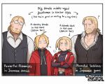  ? ahoge beard blonde_hair braid cammy_white coat comparison crossed_arms edward_elric facial_hair fullmetal_alchemist glasses hershuar jewelry necklace red_coat street_fighter van_hohenheim vest 