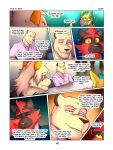  2023 absurd_res anthro anthrofied arcanine blurred_background bodily_fluids bryan_(zourik) chair clothed clothing comic crossed_arms dialogue dress_shirt dylan_(zourik) english_text eyebrows eyes_closed frown fur furniture generation_1_pokemon generation_7_pokemon gesture group hi_res incineroar legendary_pokemon leo_(zourik) male mane motion_lines multiple_scenes muscular muscular_anthro muscular_male narrowed_eyes nintendo persian_(pokemon) pokemon pokemon_(species) shirt sitting smile star sweat table text thumbs_up topwear tuft zack_(zourik) zeraora zourik 