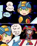  highres koafreedraw mega_man_(series) mega_man_battle_network_(series) megaman.exe pomni_(the_amazing_digital_circus) the_amazing_digital_circus 