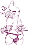  &lt;3 anthro avian beak big_butt bird bulge butt clothing clothing_pull digital_drawing_(artwork) digital_media_(artwork) eyebrows feathers guide_lines half-closed_eyes hi_res looking_back male muscular muscular_anthro narrowed_eyes portrait simple_background sketch smile solo tail_feathers the-alfie-incorporated thick_eyebrows thong thong_pull three-quarter_portrait tight_clothing tight_underwear toucan underwear underwear_pull white_background 